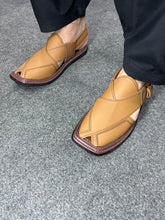 Triple Gear Beige Peshawari Chappal